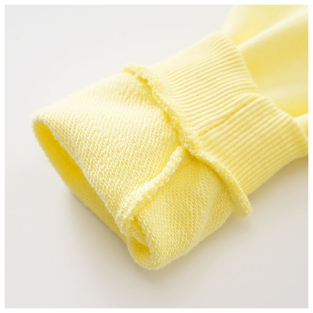 Sugar Rush - Printed Round Neck Full Sleeves Sweatshirt - Yellow