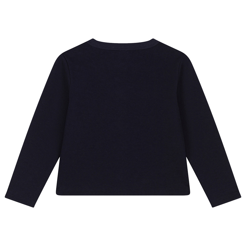 Petit Bateau - Boy's Cotton Cardigan - Blue