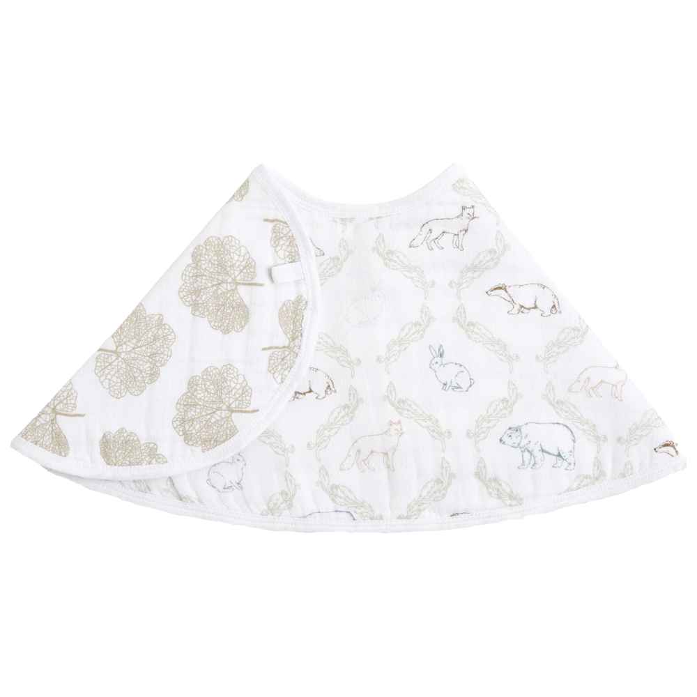 Aden + Anais - Essentials Cotton Muslin Baby Burpy Bib - Folk Forest