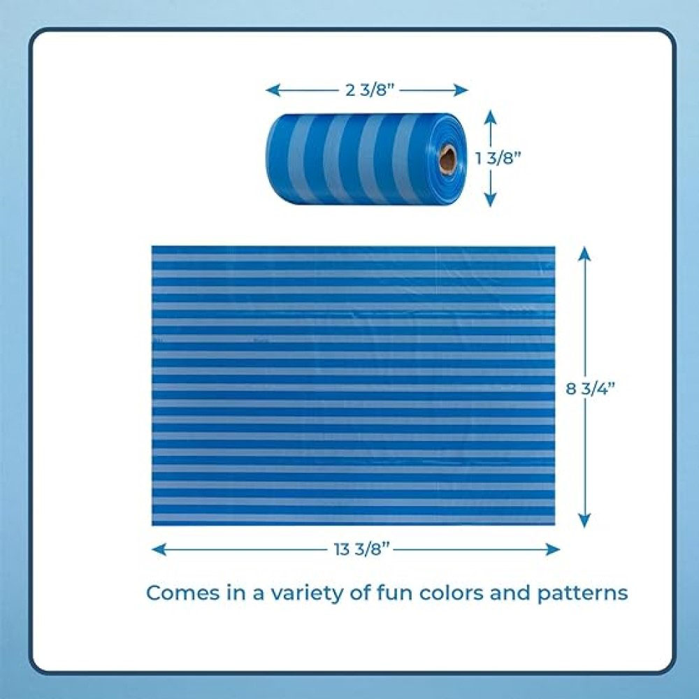 أمشي بيبي - أكياس حفاضات قابلة لإعادة الاستخدام - 4 قطع - 80 كيس - أزرق
