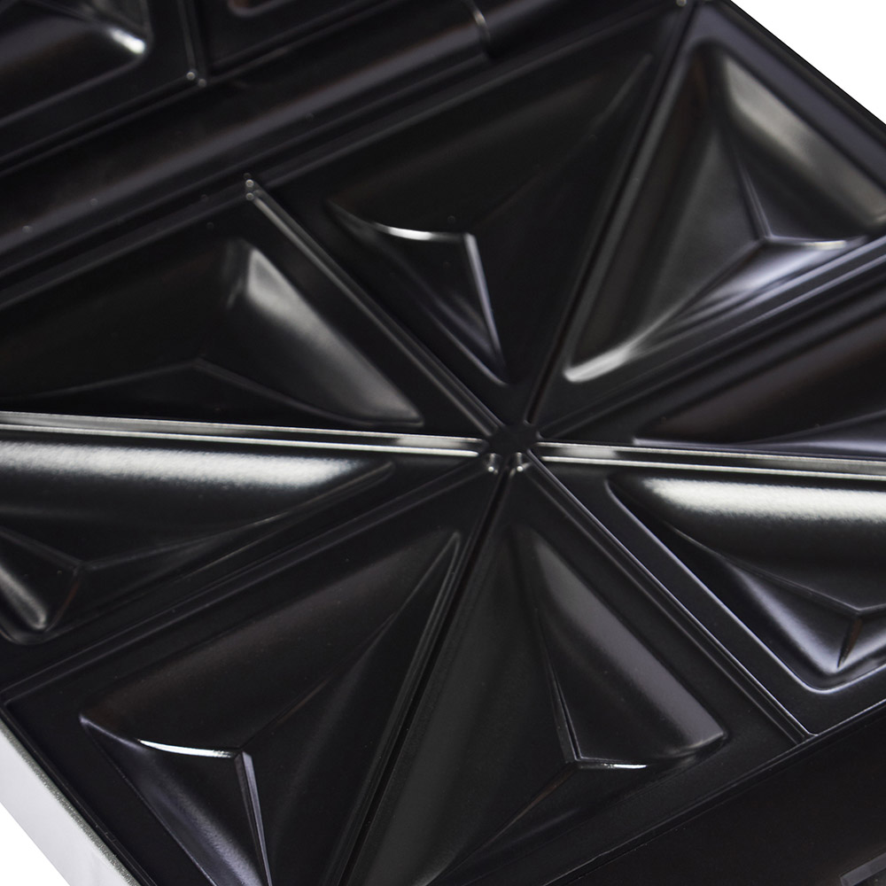 أدميرال - جهاز ساندويش كهربائي غير لاصق - فضي - 1200 واط