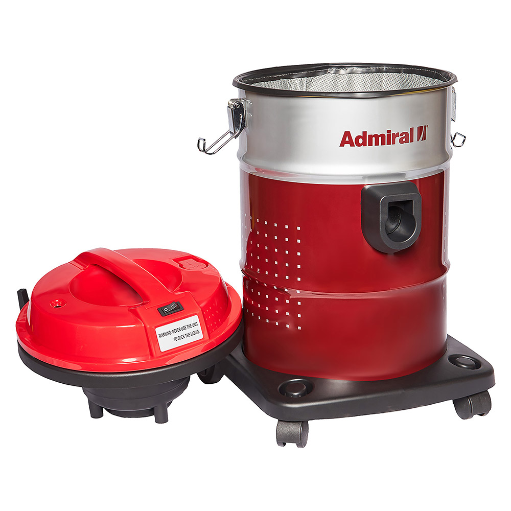 أدميرال - مكنسة كهربائية برميل - أحمر - 18 لتر - 1600 واط