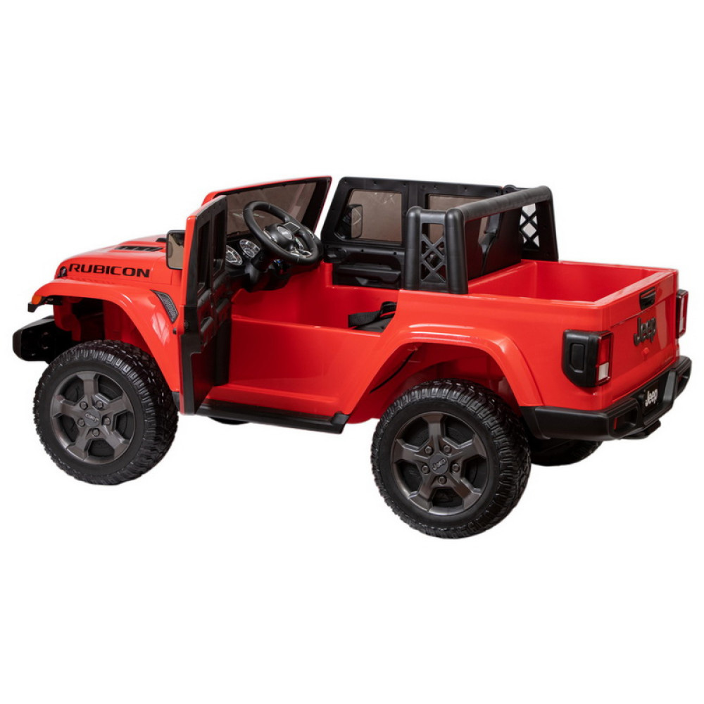 Jeep - Licensed Battery Operated Rubicon Kids Car - 12V - Red