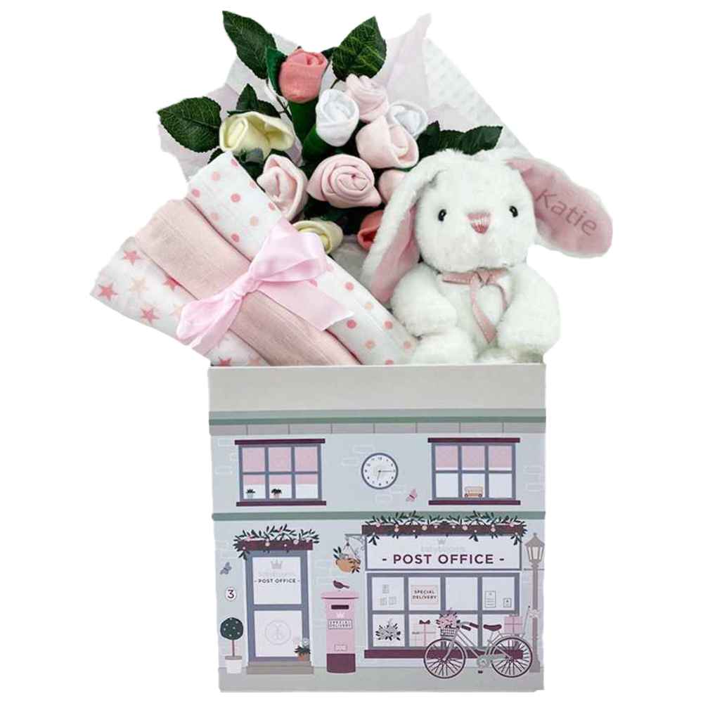 Babyblooms - Personalised Little Pink Bunny Welcome Baby Hamper