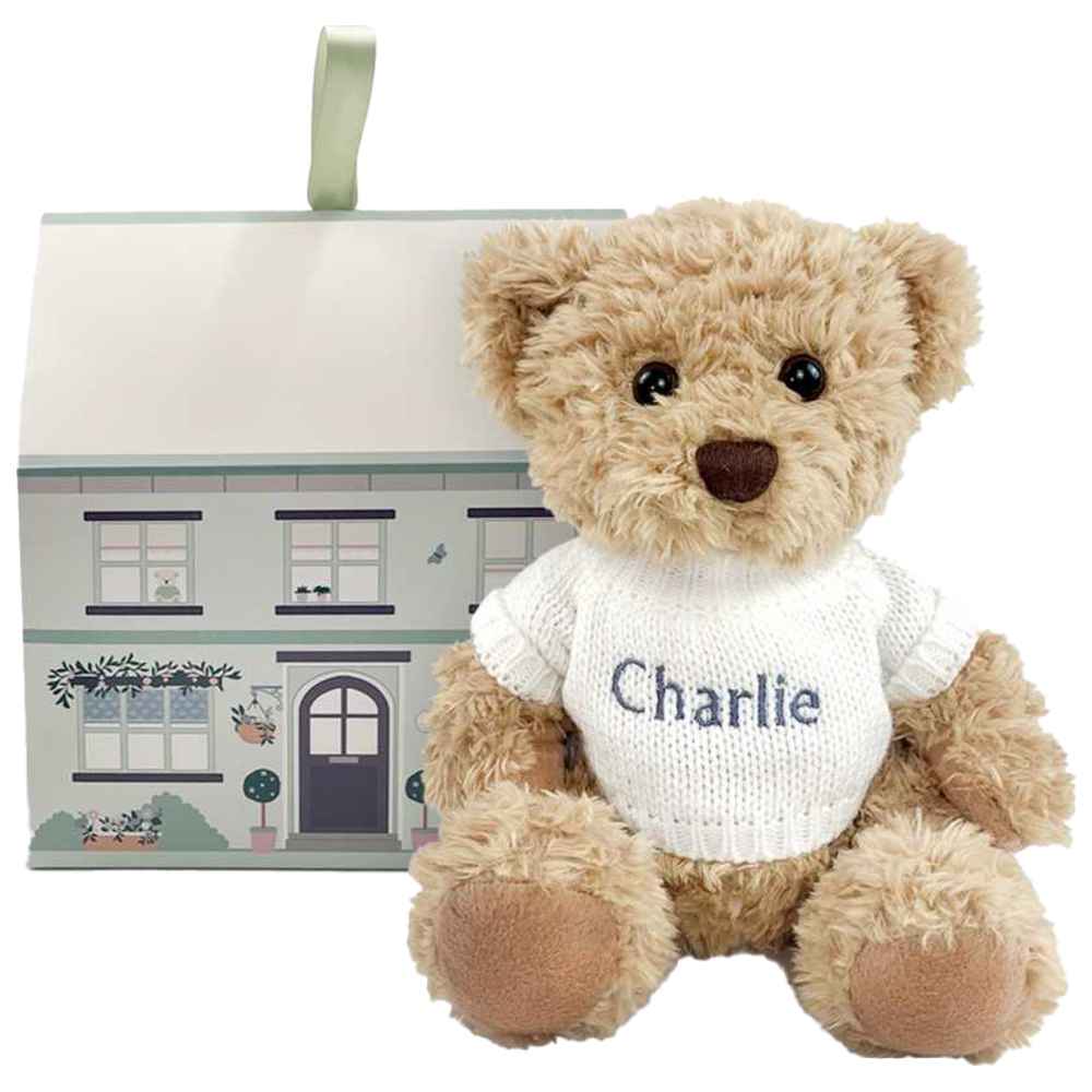 Babyblooms - Personalised Bertie Bear - White