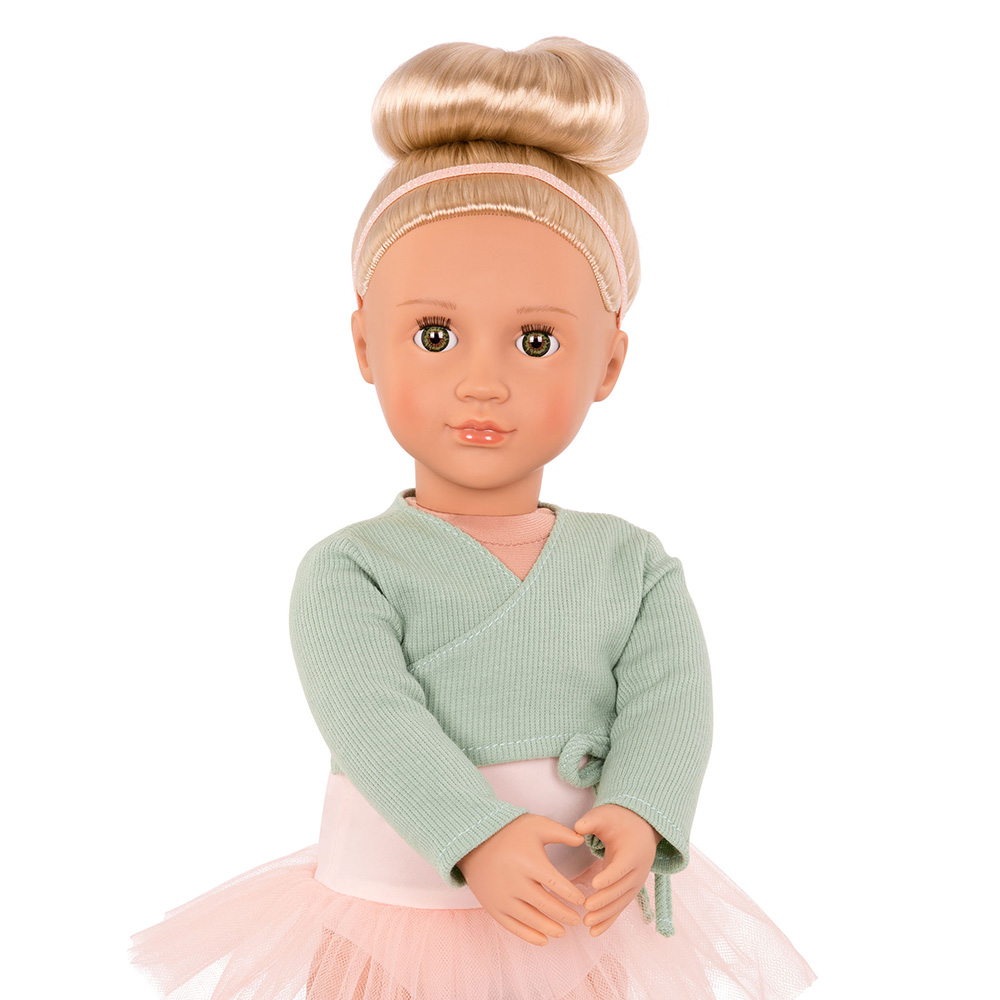 Our Generation - Viola Ballet Doll With Green Shrug - 18 Inch