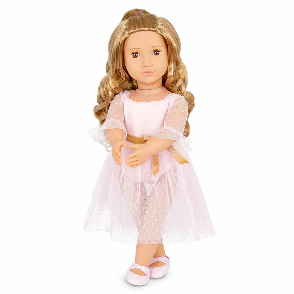 Our Generation - Natasha Doll With Pink Dress And Nutcracker - 18 Inch