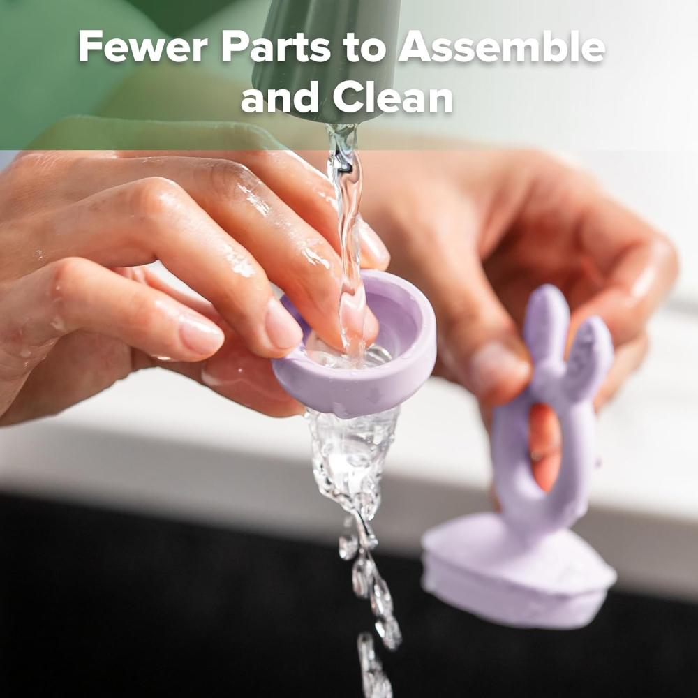 Haakaa Freeze-N-Feed Fresh Food Feeder Teether And Nibble Tray Set - Lavender - 2pcs