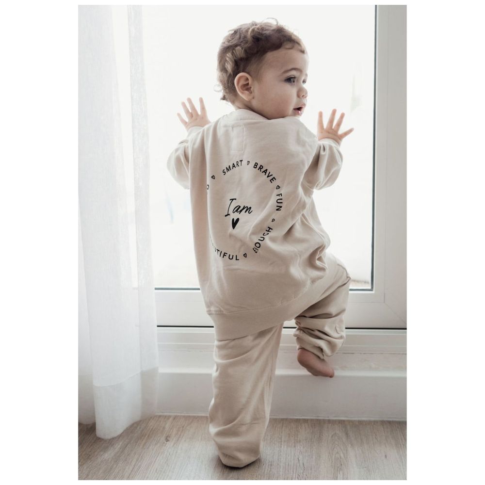 Elli Junior - I Am! Organic Sweatpants - Beige