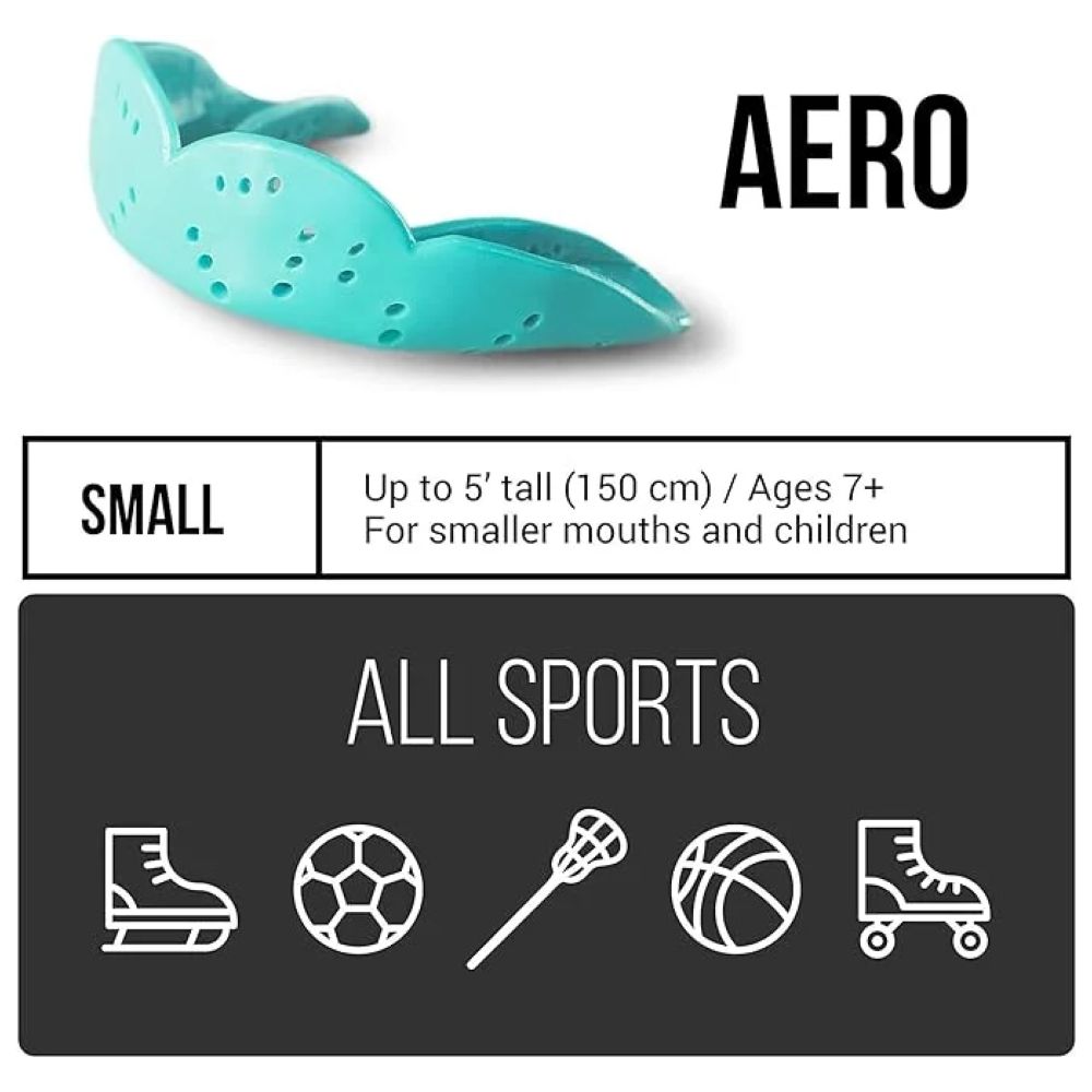 سيسو - واقي الفم ايرو للعناية بالفم - أزرق ملكي - صغير - 1.6 مم