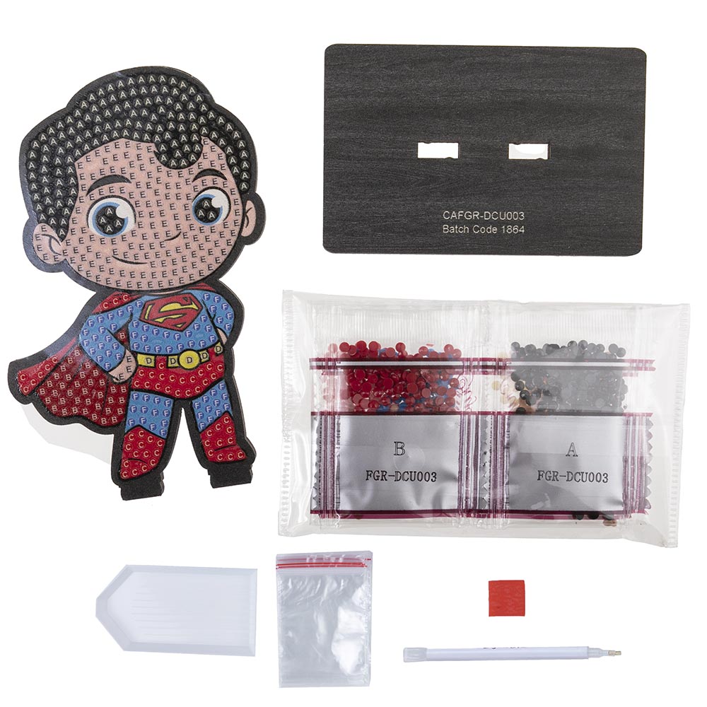 Craft Buddy - Crystal Art Buddy - Superman - 11 cm