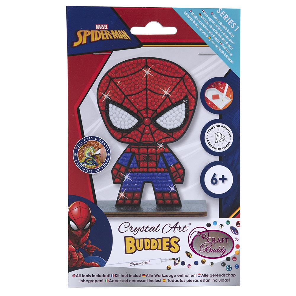 Craft Buddy - Crystal Art Buddy - Spiderman - 11 cm