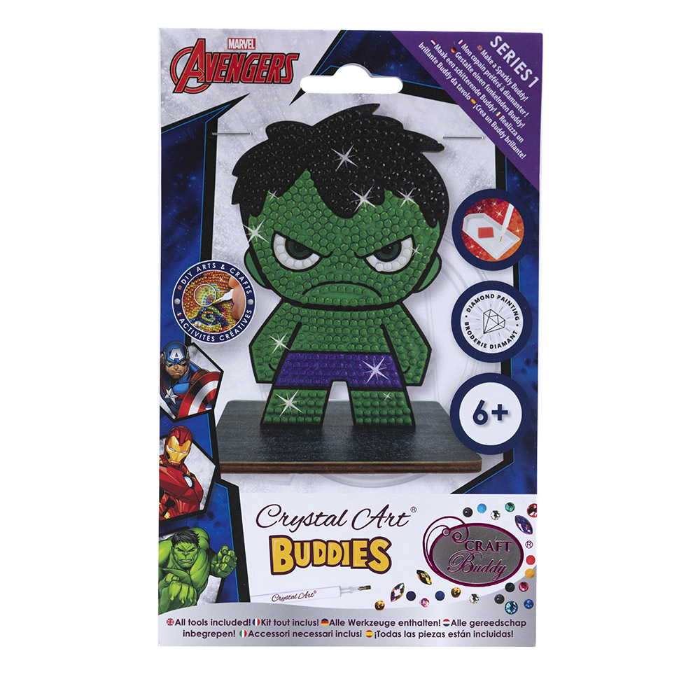 Craft Buddy - Crystal Art Buddy - Hulk - 11 cm