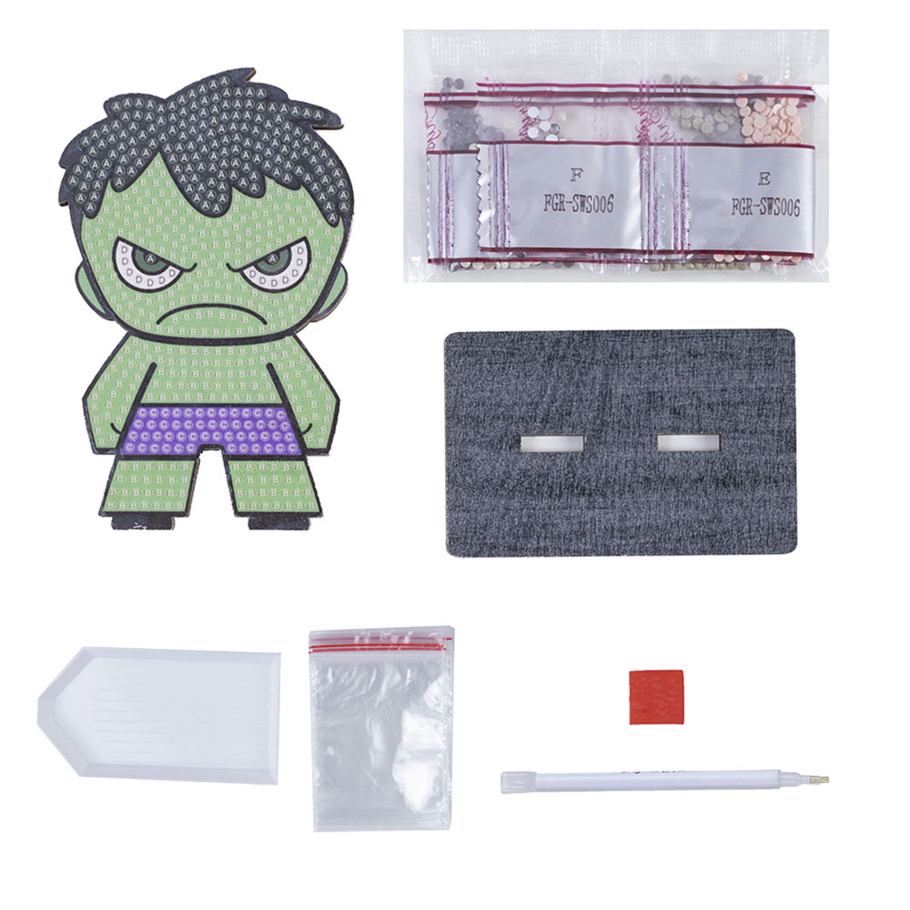 Craft Buddy - Crystal Art Buddy - Hulk - 11 cm