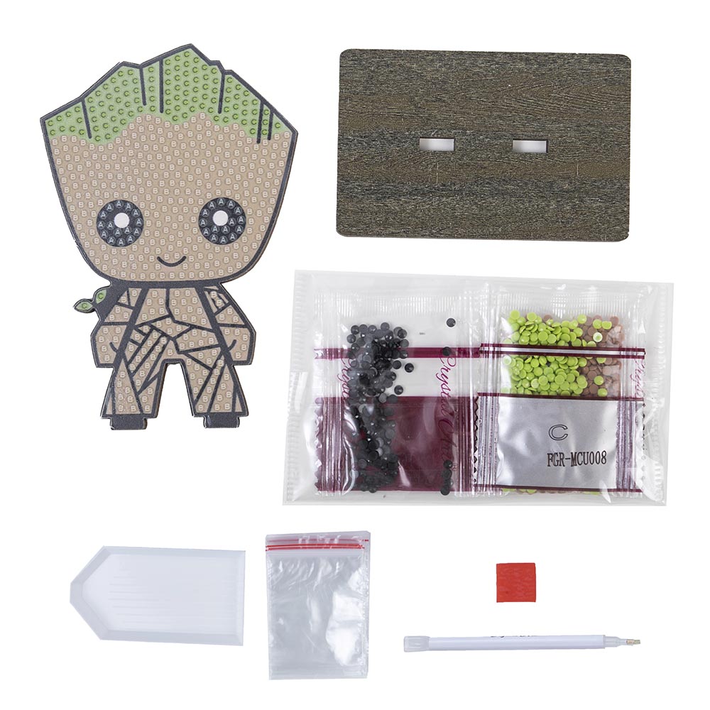 Craft Buddy - Crystal Art Buddy - Groot - 11 cm