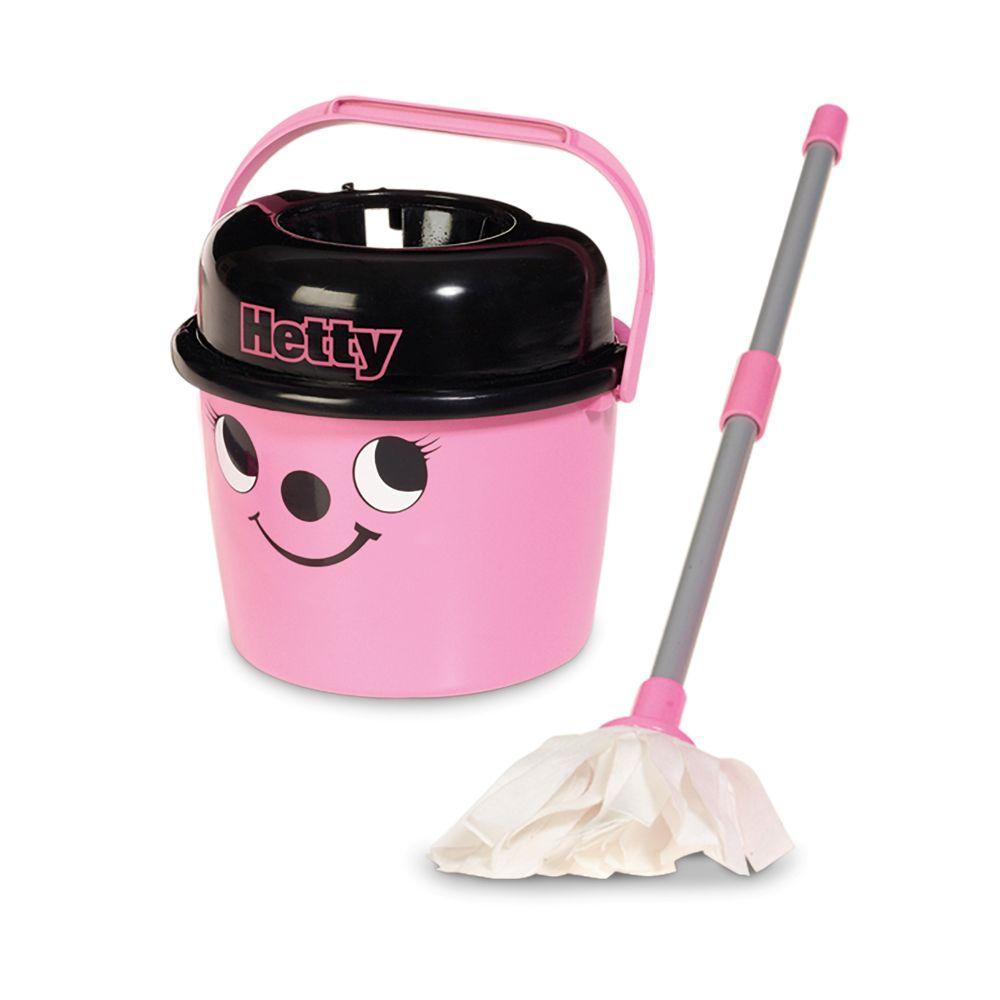 Casdon - Hetty Mop & Bucket Toy Cleaning Set (Pink,)