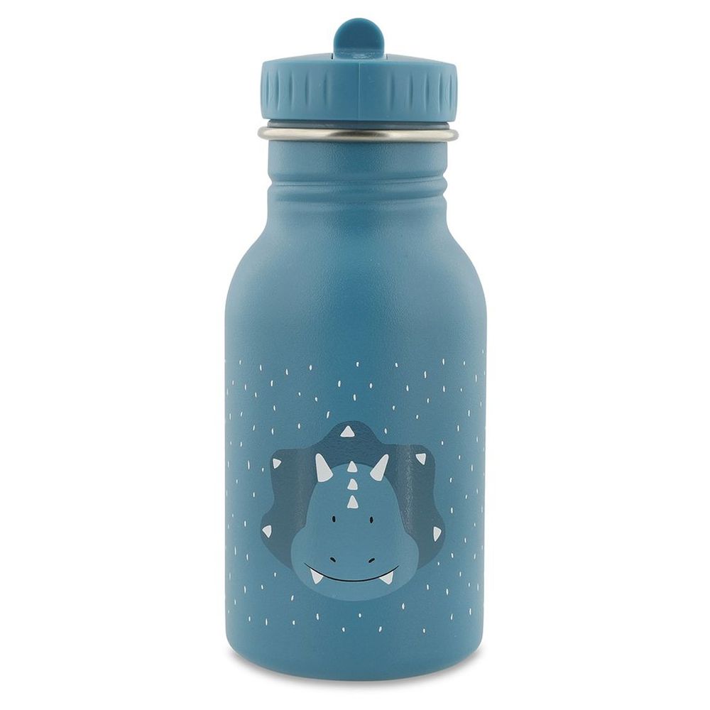 Trixie - Mr. Triceratops Backpack With Thermal Lunch Bag, Lunch Box And Regular Stainless Steel Water Bottle - 350 ml