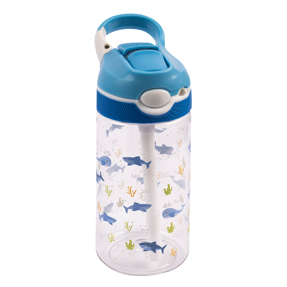 كوكوبي - زمزمية مياه تريتان أوشن - خالية من مادة بيسفينول أ، تُفتح بالضغط، مانعة للتسرب - زرقاء