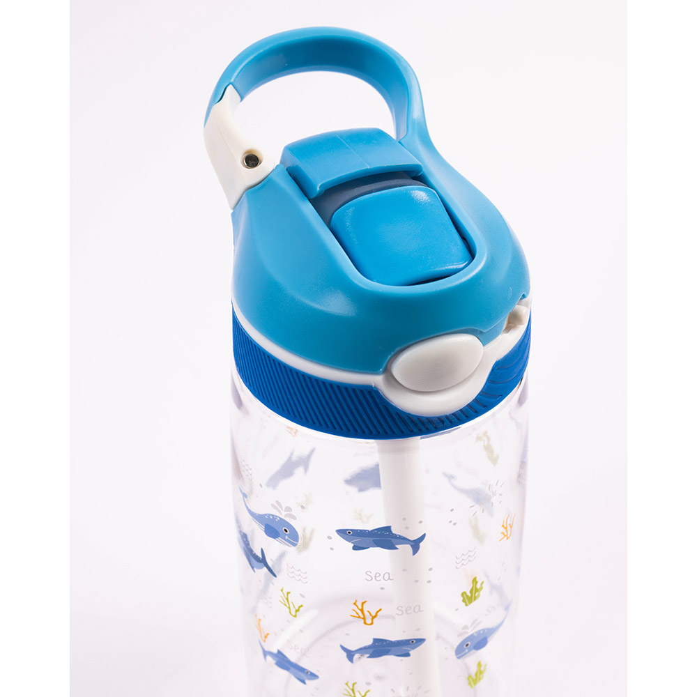 كوكوبي - زمزمية مياه تريتان أوشن - خالية من مادة بيسفينول أ، تُفتح بالضغط، مانعة للتسرب - زرقاء