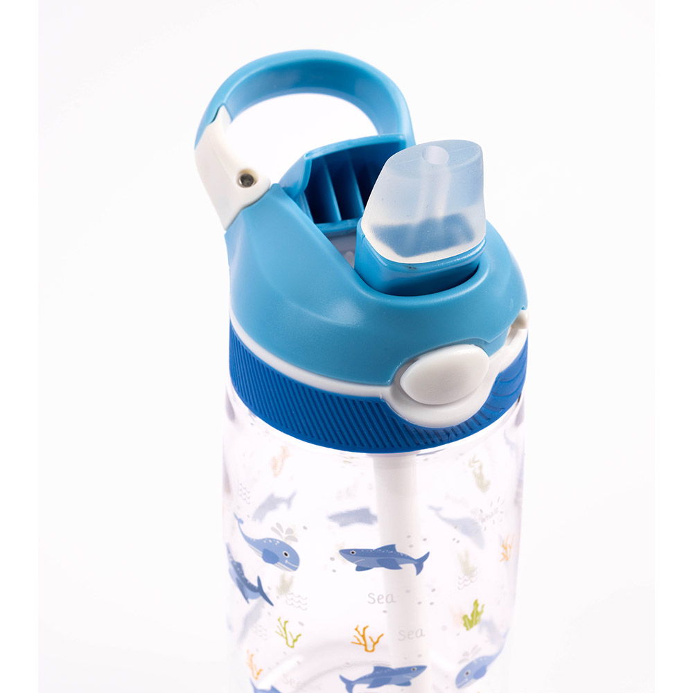 كوكوبي - زمزمية مياه تريتان أوشن - خالية من مادة بيسفينول أ، تُفتح بالضغط، مانعة للتسرب - زرقاء