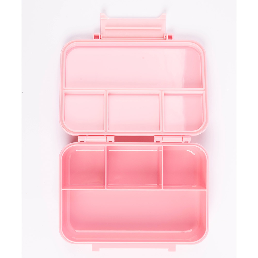 كوكوبي - صندوق غداء تريتان بينتو مانع للتسرب - ٤ أقسام، خالٍ من مادة بيسفينول أ، ٥٨٥ مل، مناسب للأطفال من عمر ٣ سنوات فما فوق، لون وردي