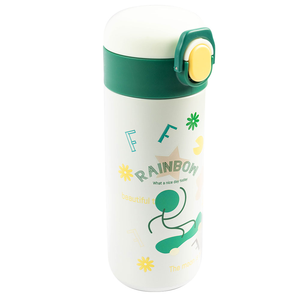 كوكوبي - زمزمية مياه معزولة من الستانلس ستيل سعة 500 مل - (للعمر 3 سنوات فما فوق) - أخضر