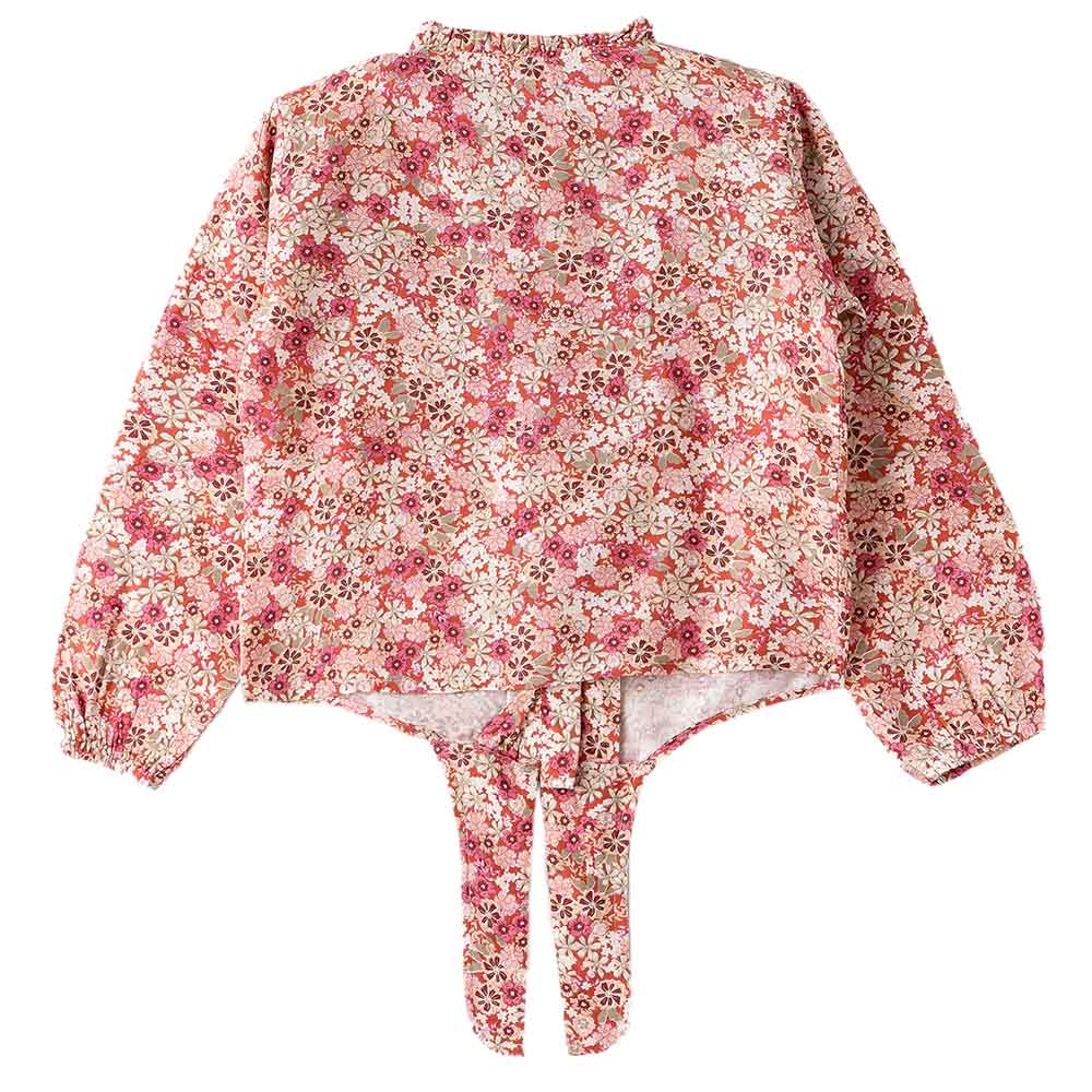 Jelliene - Girls Printed Soft Viscose Top - Red