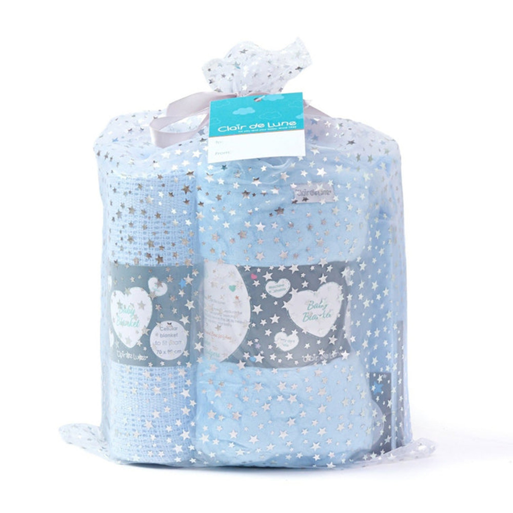 Clair de Lune - Baby Shower Gift Set - Blue - 4pcs