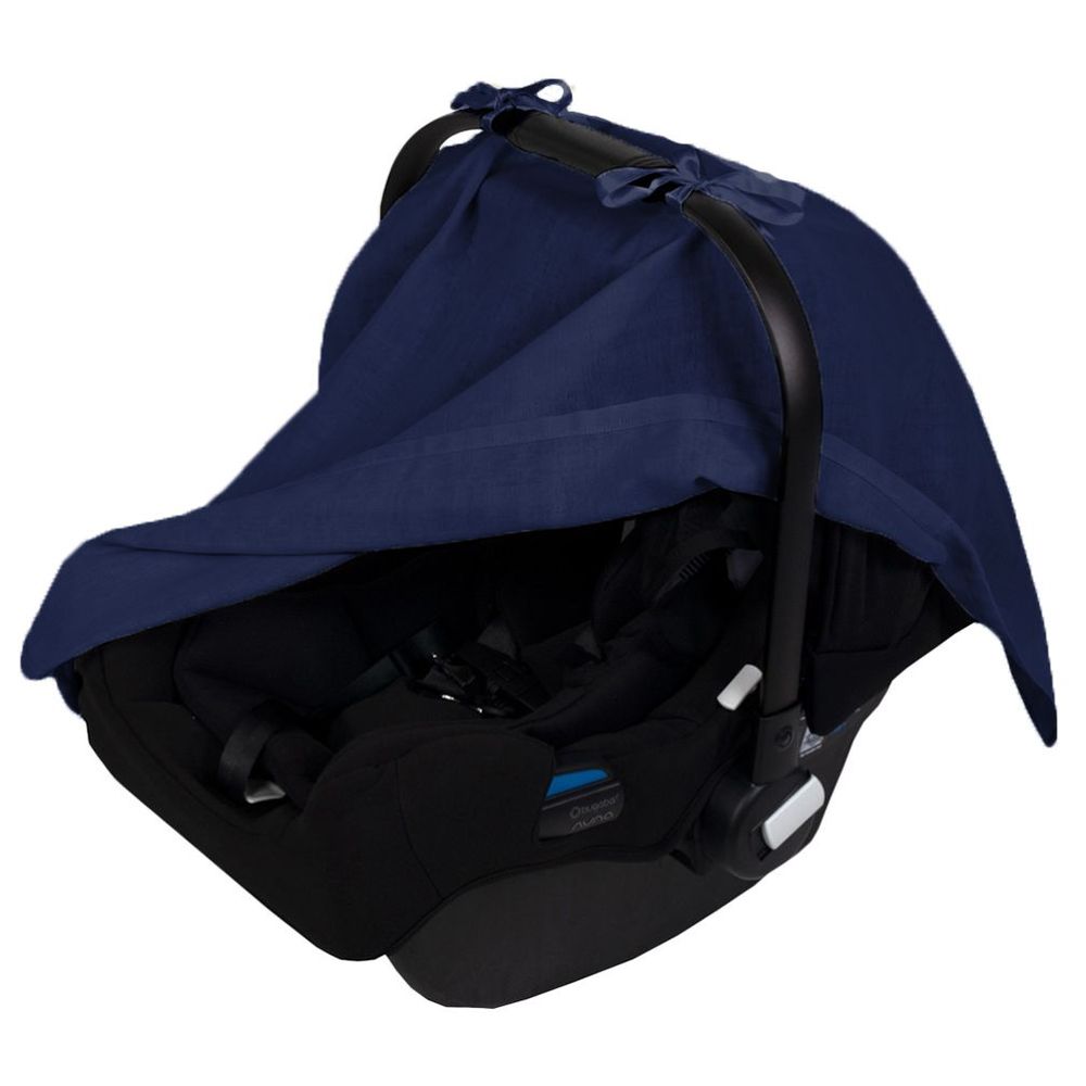 مي - غطاء مقعد السيارة من الشاش العضوي المجعد - منتصف الليل