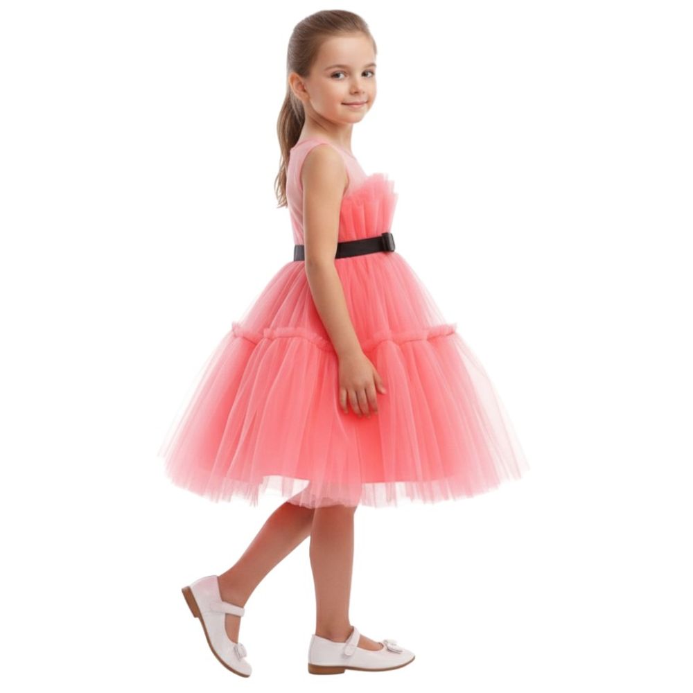 دي'دانييلا - فستان حفلات طبقات - بطيخي