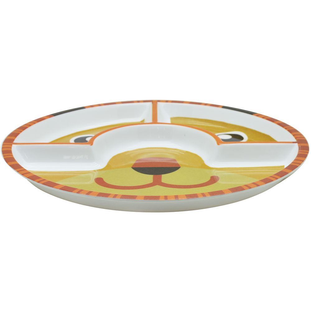 Dinewell - Kids Round Plate - Tiger - 10-Inch
