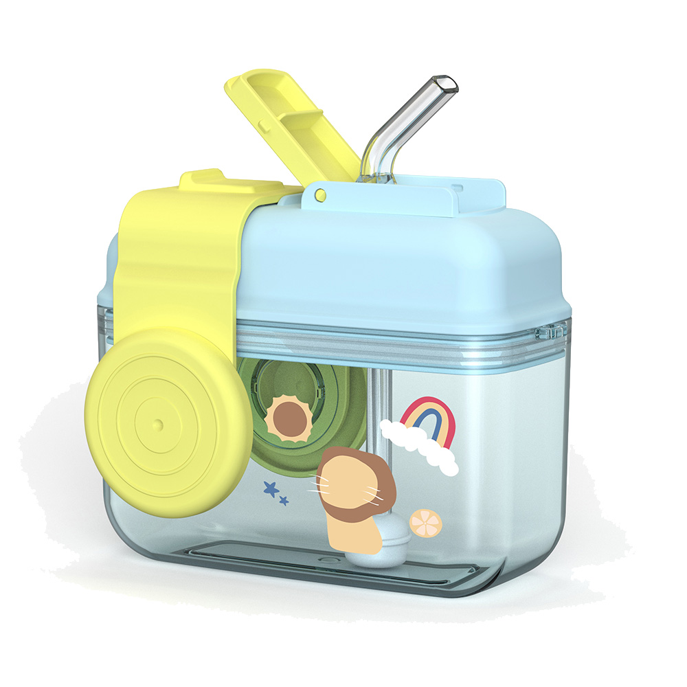 عامة - زمزمية ماصة صغيرة للكاميرا - زرقاء - 680 مل