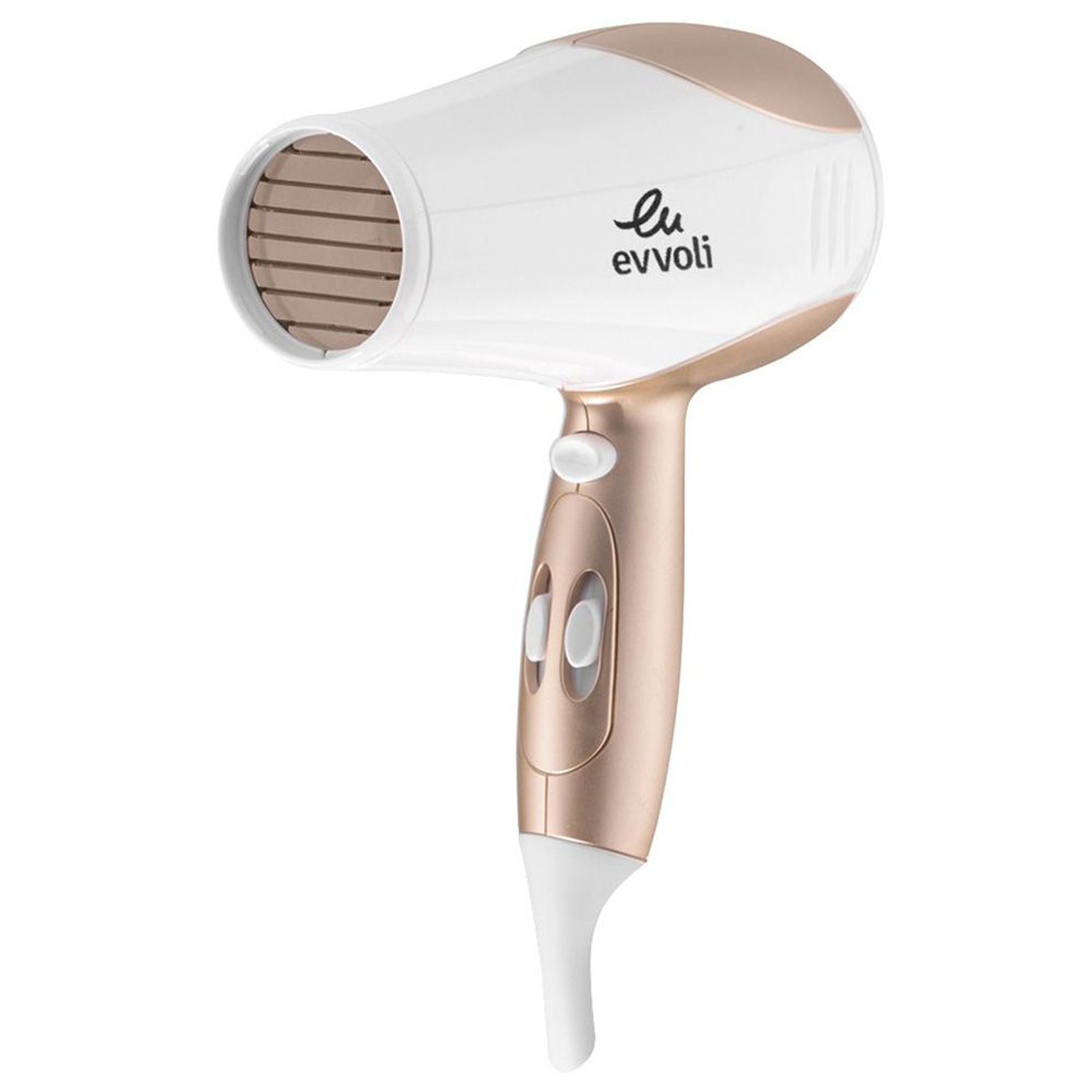Evvoli - 2-Speeds Hair Dryer - White - 2200 W