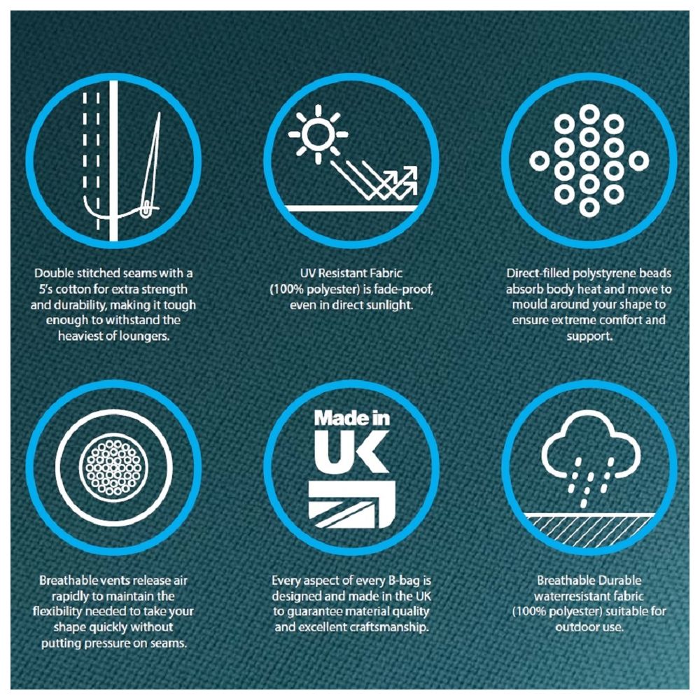 Extreme Lounging - Mighty Bean Bed - Pastel Orange