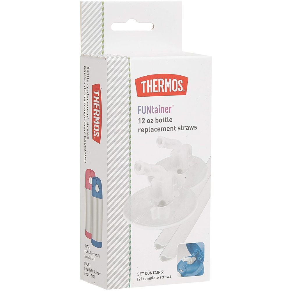 Thermos - Replacement Straws Set - Clear - Pack Of 2