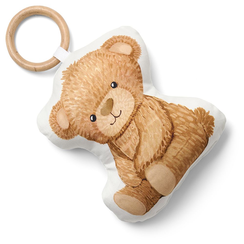 Fancy Fluff - Bear Shaped Cushion With Teether - Cuddle Bear