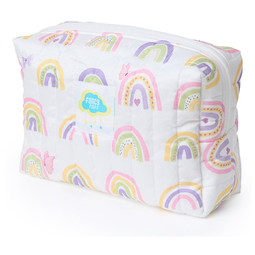 Fancy Fluff - Organic Baby Travel Pouch - Rainbow Dreams