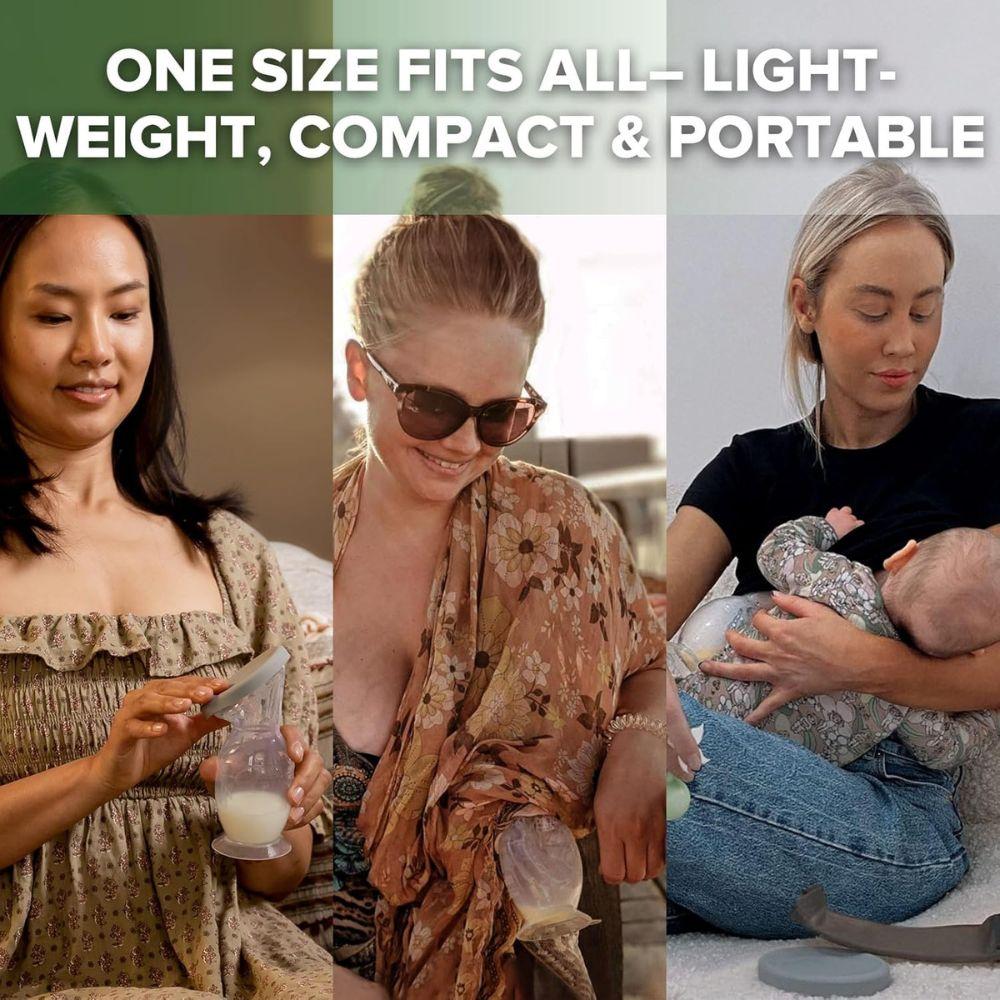 هاكا - شفاط حليب سيليكون بقاعدة شفط وغطاء سيليكون - 150 مل