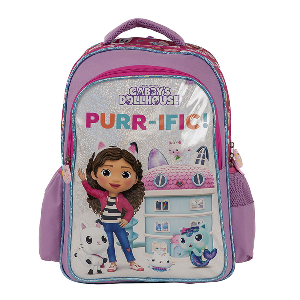Gabby's Doll House - Kids Backpack - Purple - 16-Inch/41cm