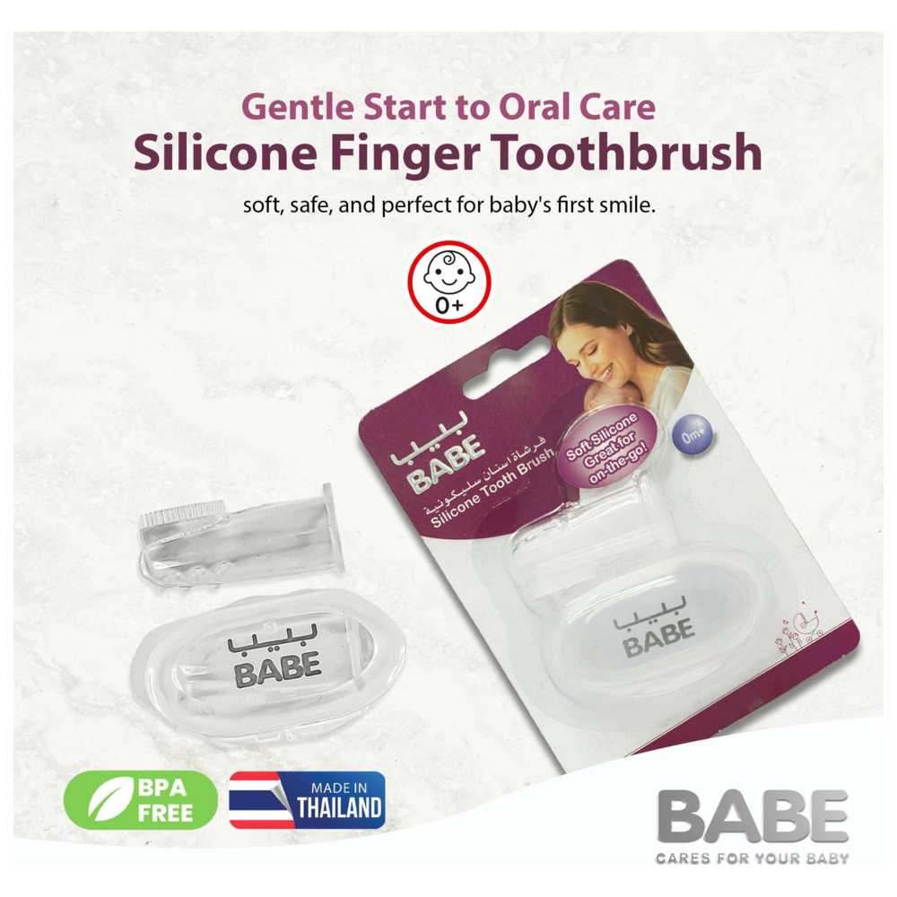 Babe - Silicon Tooth Brush With Case - Clear