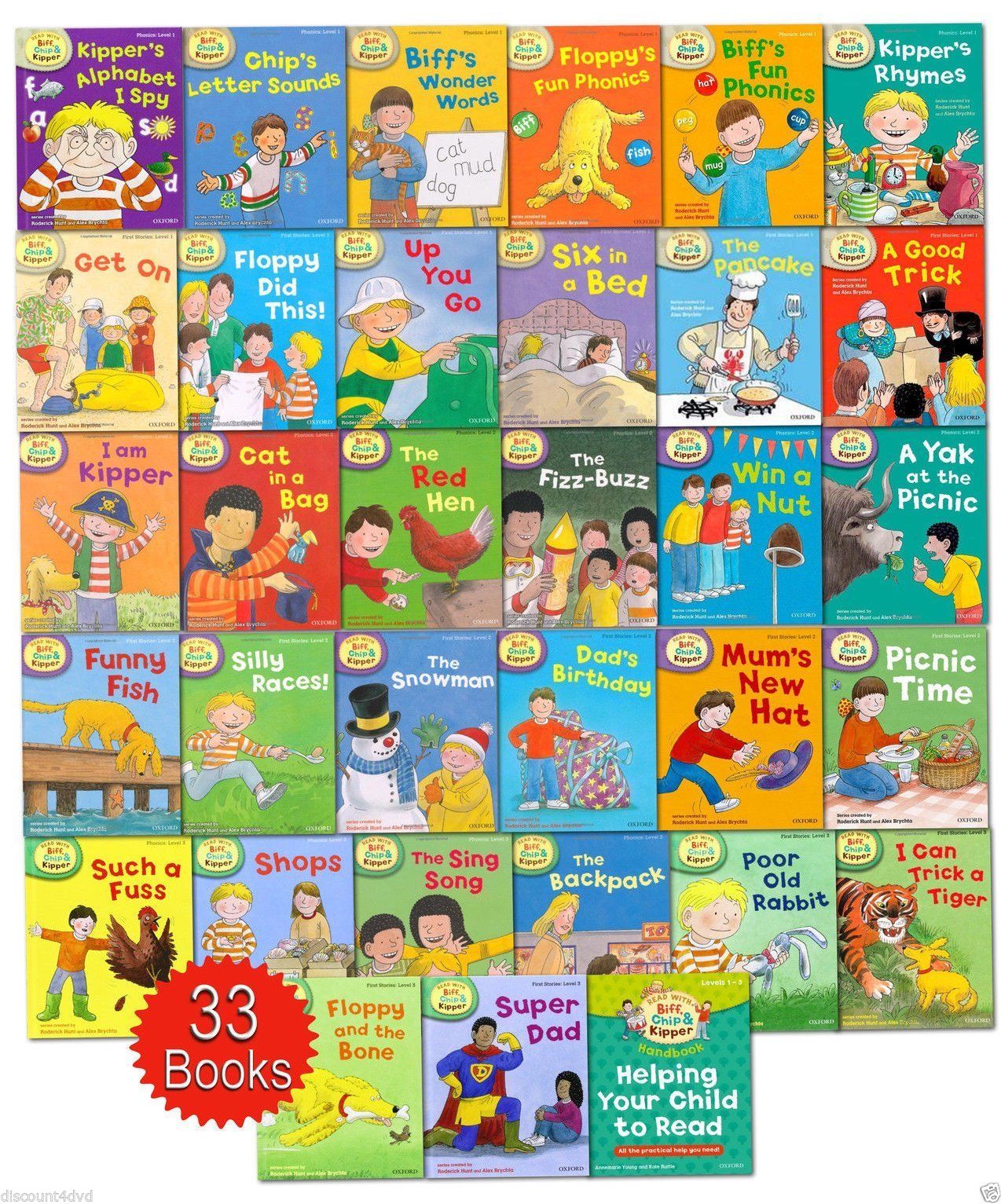 قصص أقرأ مع رقاقة بيف وكيبر مستويات 1-3 طبعة أكسفورد 2015 "Read With Biff Chip And Kipper"من كتب الأطفال الحاصلة على جوائز 