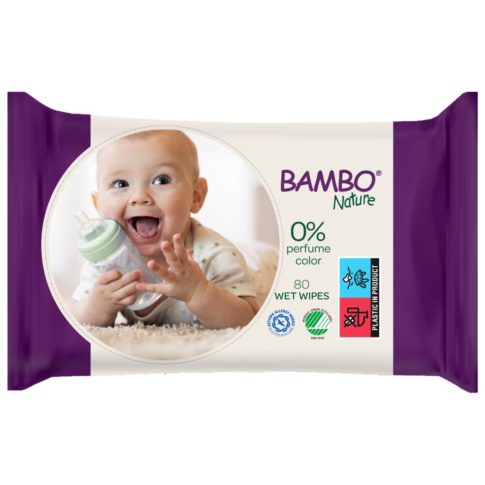 Bambo Nature - Baby Wipes - 80 Wipes