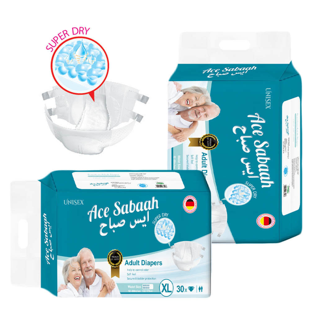 Ace Sabaah - Premium Adult Diapers - 30 Diapers - XL