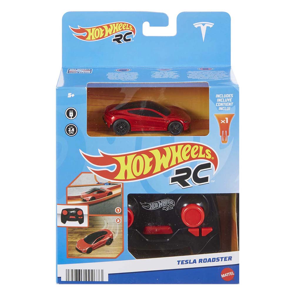 Hot Wheels - 1/64 Tesla Roadster Remote Control Toy Car