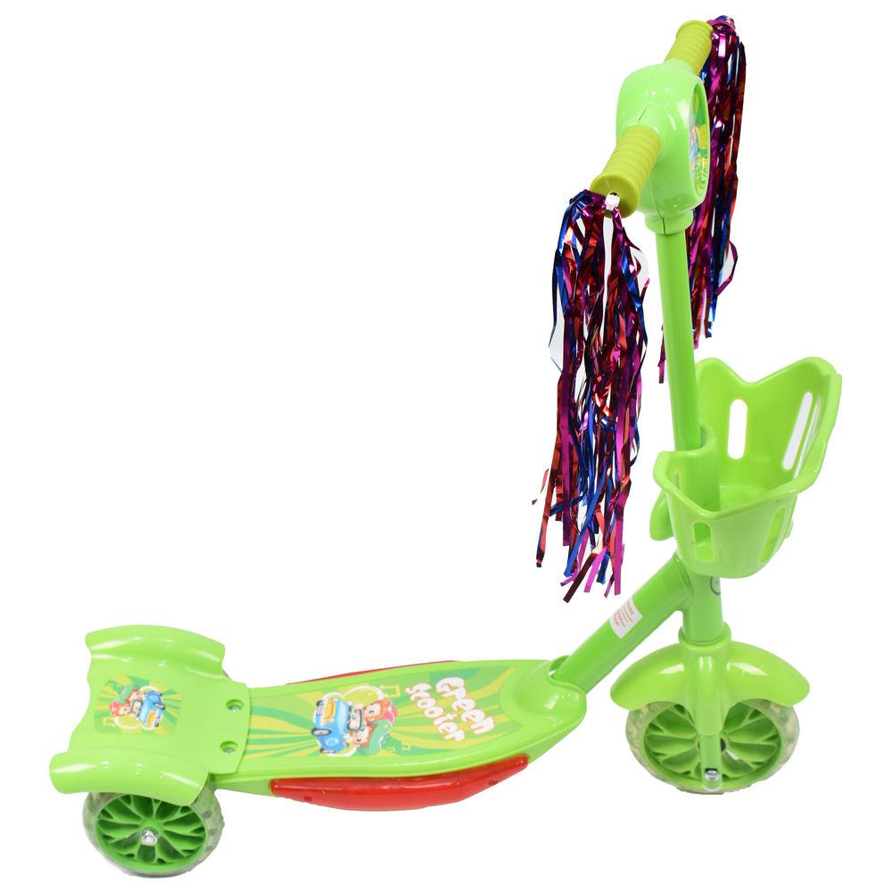 أملا - سكوتر بثلاث عجلات - أخضر