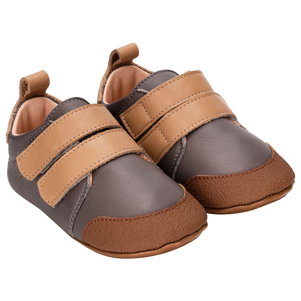 Hob - Zayn Soft Sole Low Top Sneakers - Grey/Tan