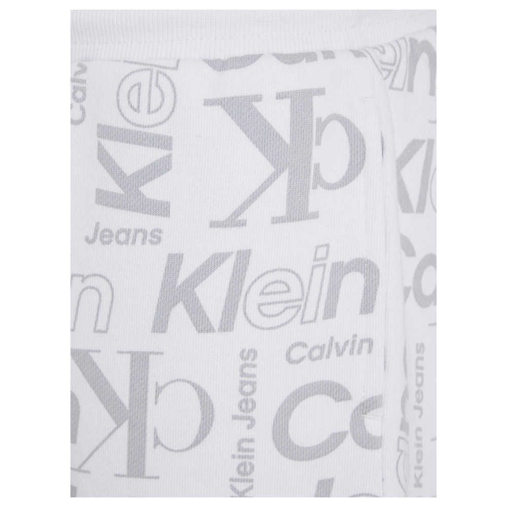 Calvin Klein - Overall Logo Relaxed Shorts - White
