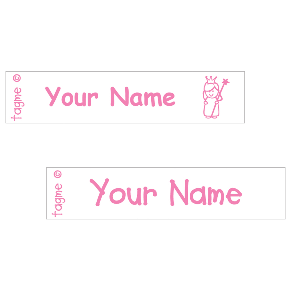TagMe - Personalised Iron-On Clothing Labels - Pink - Pack of 50