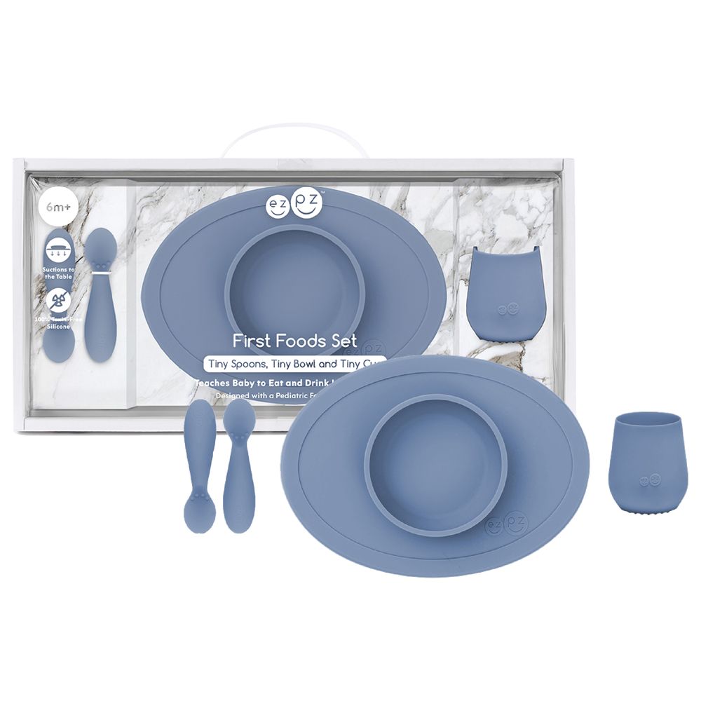 Ezpz First Food Set 4pcs - Indigo