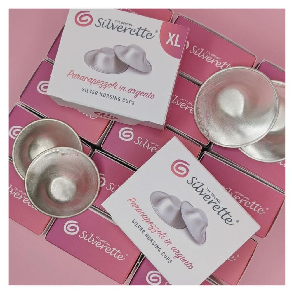 Silverette Silver Nursing Cups - XL